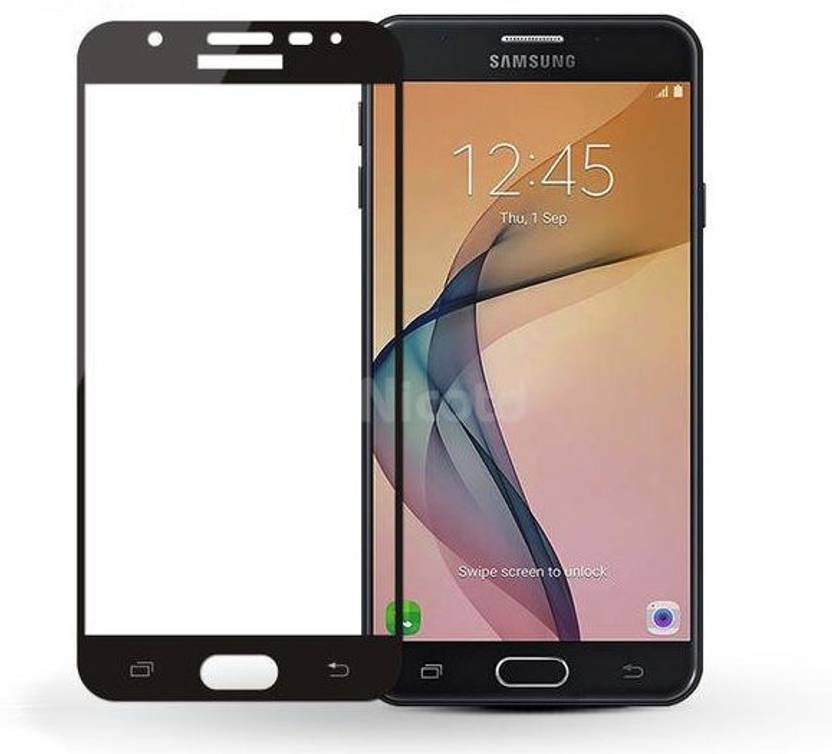 Aone Quality Tempered Glass Guard For Samsung Galaxy J7 Prime Black