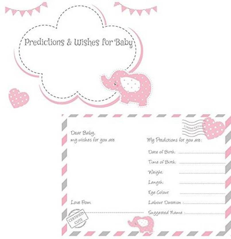 Rustic Robin 16 Baby Shower Prediction Cards Wishes Printed Double Rustic Robin 16 Baby Shower Prediction Cards Wishes Printed Double
