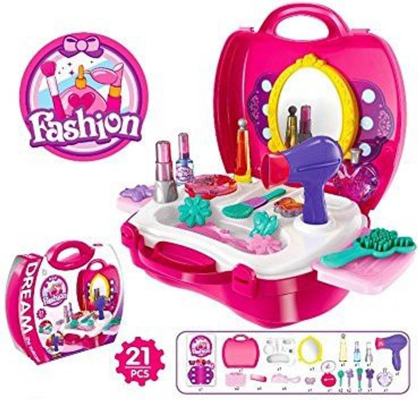 Ibanana Pretend Makeup Set 21pcs Girls Kids Children Play Hair