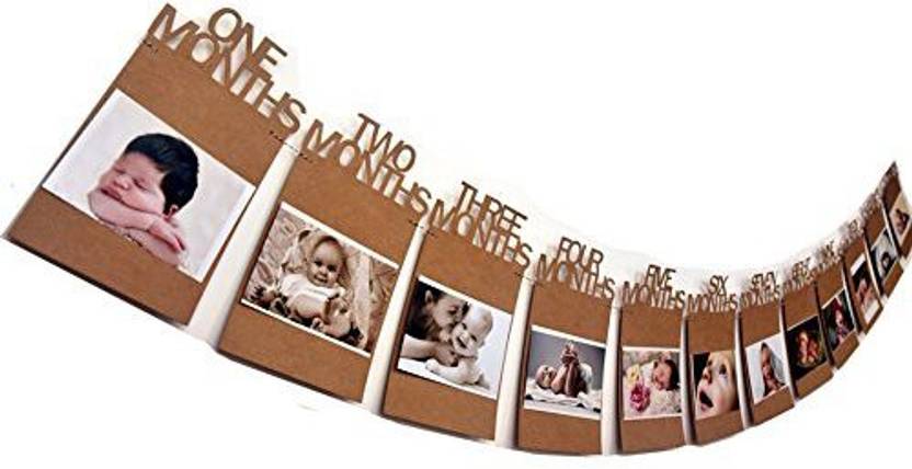 Octech 1st Birthday Banner For 12 Month Photo Bunting Baby Growth