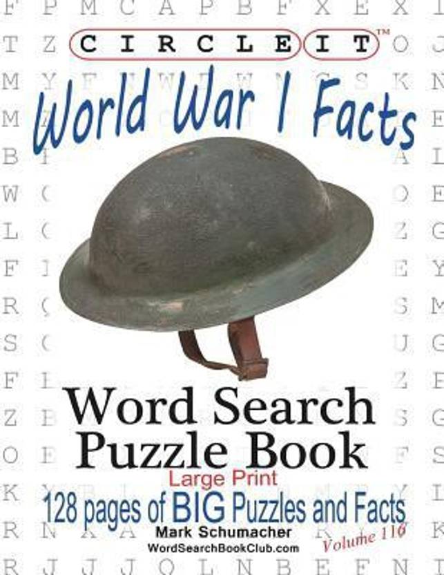 Circle It World War I Facts Large Print Word Search - 