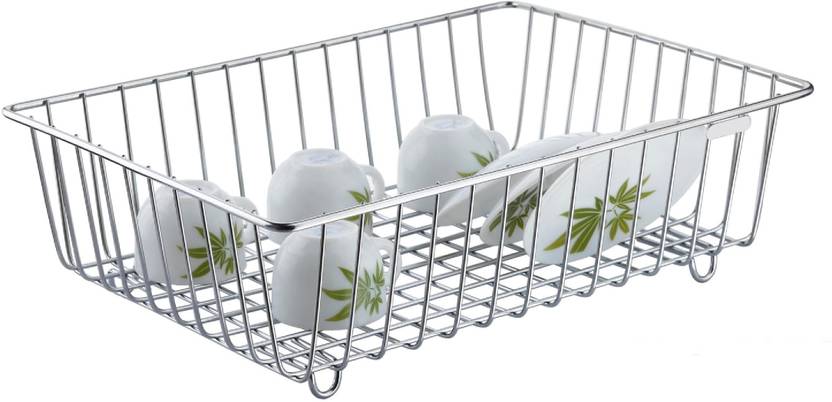 Mantavya High Grade Kitchen Utensils Dish Drainer Drying Rack Mantavya High Grade Kitchen Utensils Dish Drainer Drying Rack Plate Stand Stainless Steel