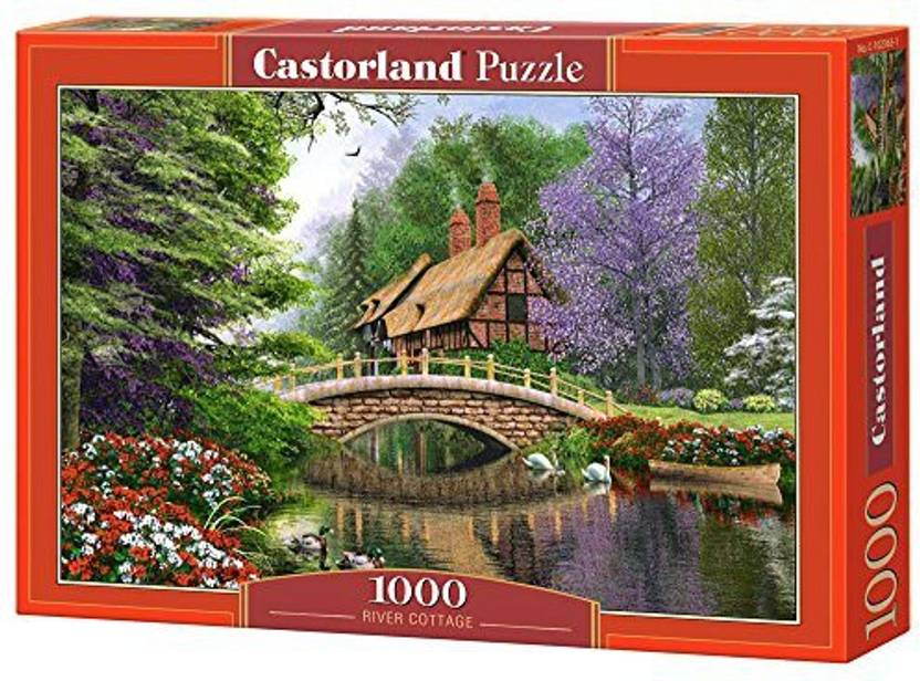Castor Land River Cottage Jigsaw 1000 Piece Land River Cottage