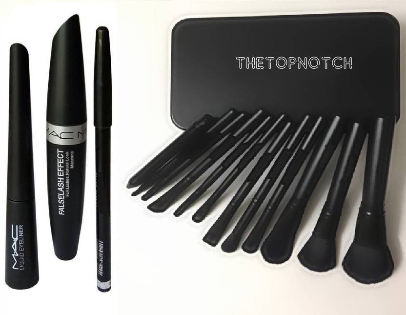 Thetopnotch 12 Peice Makeup Brush Set Mac Liquid Eye Liner Mac