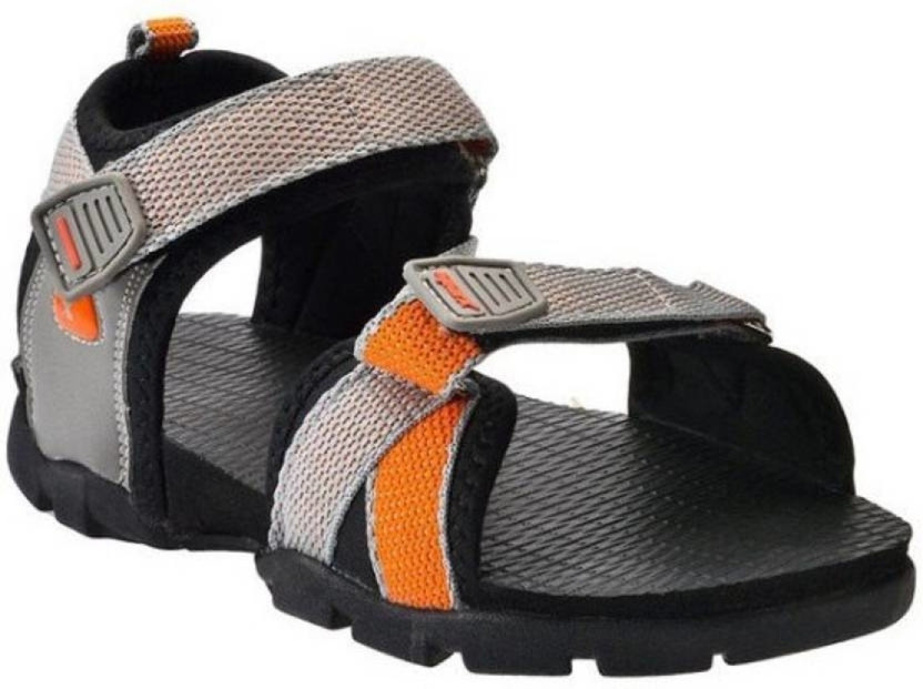 Sparx Men Orange, Grey Sports Sandals 