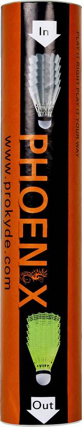 Prokyde PHOENIX 555 Feather Shuttle White Medium, 77, Pack of 10