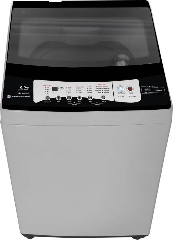 For 10999/-(50% Off) Midea 6.5 kg Fully Automatic Top Load Washing Machine White (MWMTL065SOL) at Flipkart