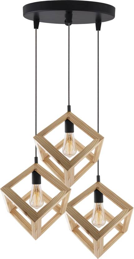 Homesake 3 Lights Round Cluster Chandelier Modern Nordic Wooden