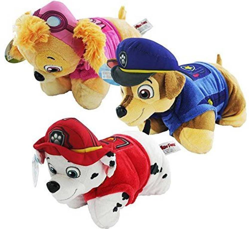 Paw Patrol Mini Pillow Pets Includes Chase Skye And Marshall Kids