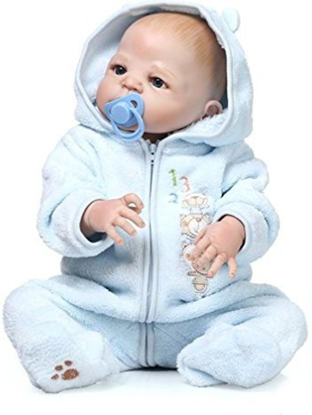 10/" Full Body Silicone Vinyl Reborn Baby Doll Boy Lifelike Newborn Bebe Toy Gift