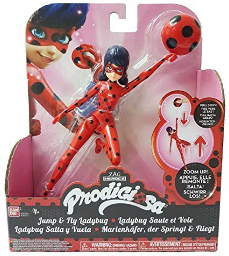 Miraculous 7.5-Inch Flying Ladybug Feature Action Doll Toy