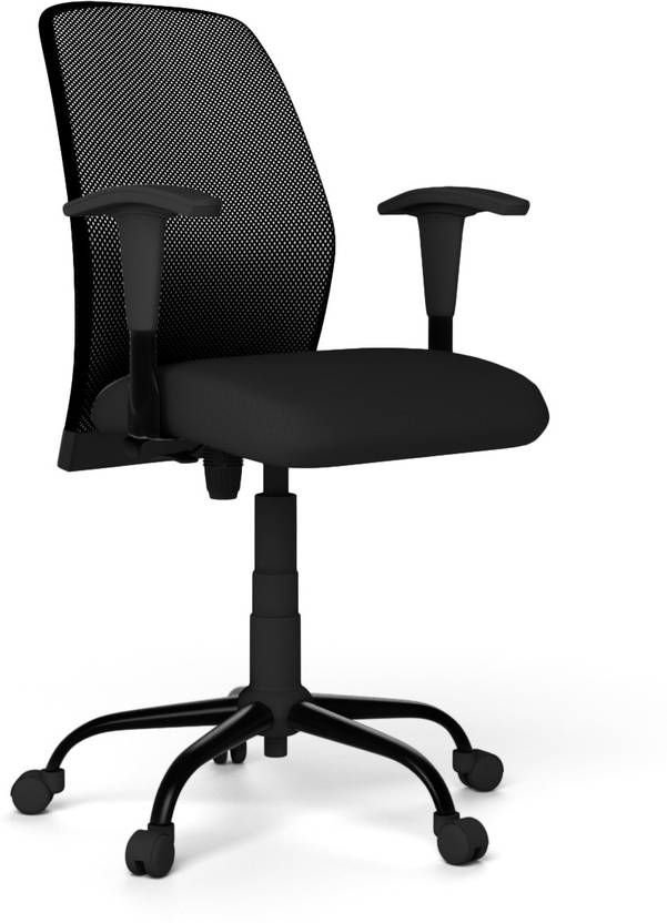 Godrej Interio Poise Leatherette Study Arm Chair Price In India