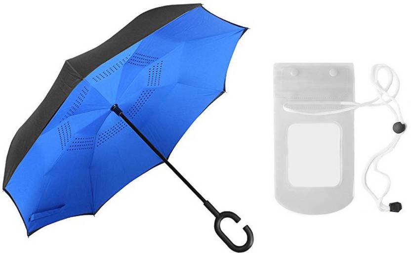 confidence waterproof umbrella with mobile cover for men and women