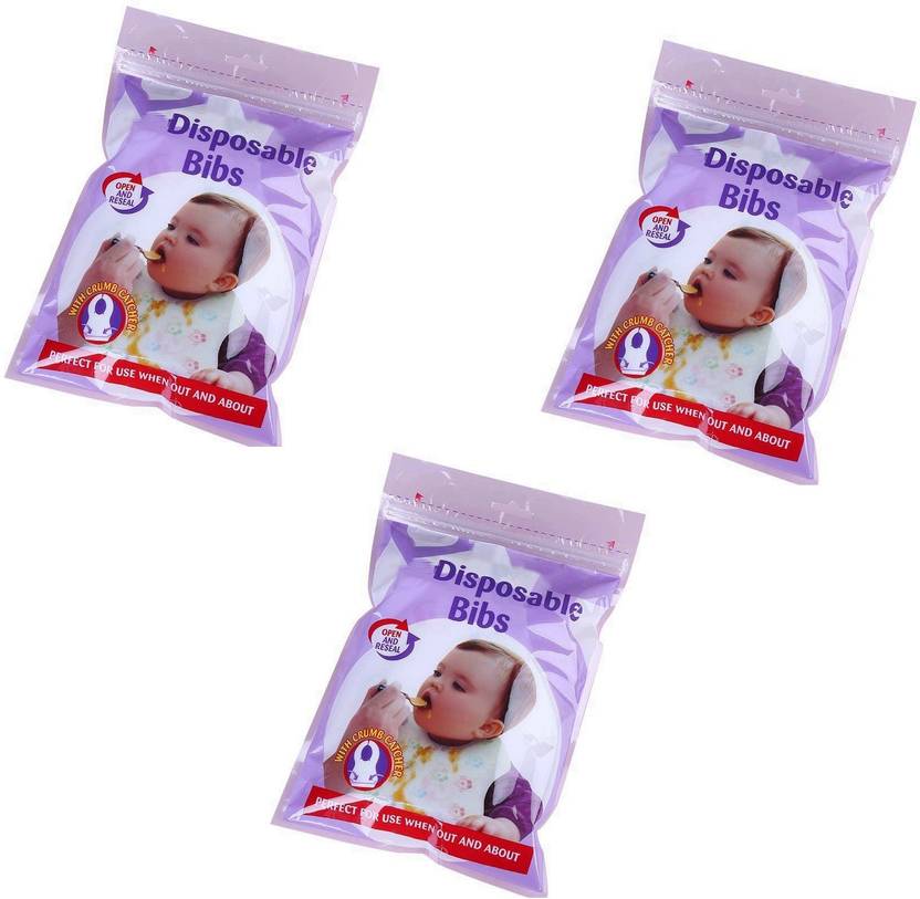 HYTECH Premium Disposable Bibs for Infants & Kids With Water Proof