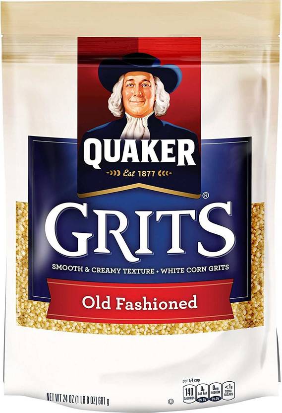 Quaker Grits Old Fashioned, White Corn Grits 681g (24oz) Sachet Price