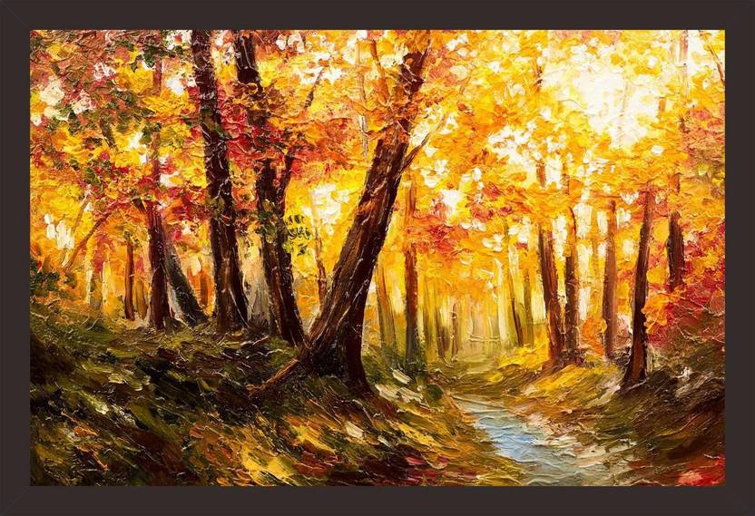 Mad Masters Mad Masters Painting On Canvas Autumn Forest