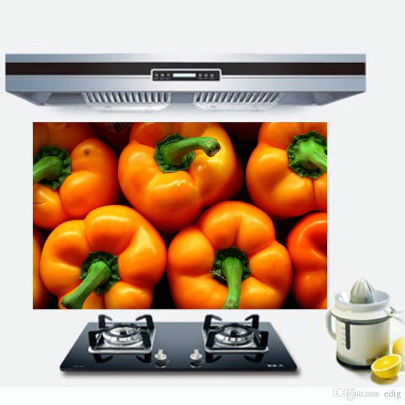 Total Home Medium Orange Peppers Wallpaper Kitchen Wall Decor