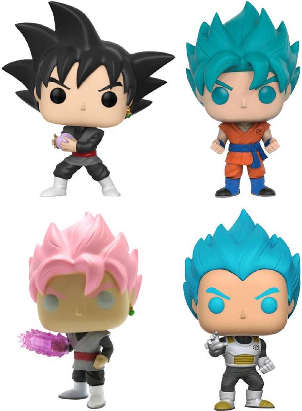 Imodish Dragon Ball Z Set Of 4 Pcs God Goku Suuper Saiyan