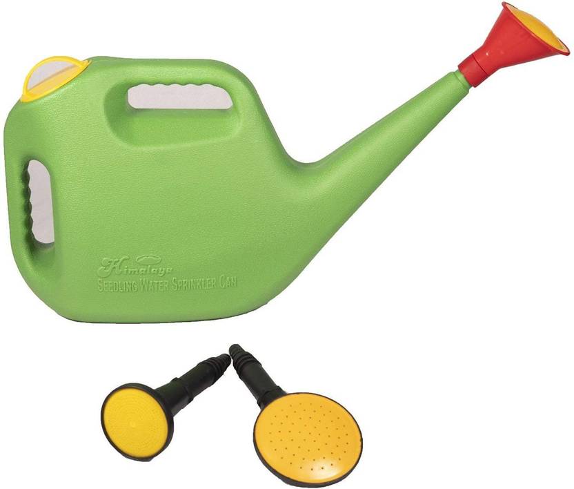 Klassic Premium Watering Can (5 Litre, Plastic) with 2 Extra Nozzles