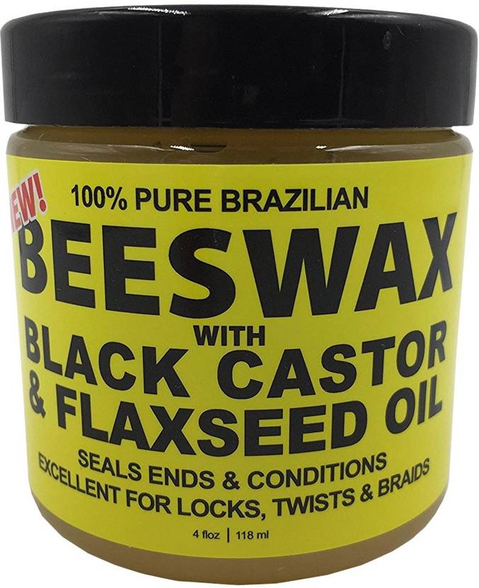 Ecoco Style Black Castor Flaxseed Oil Bees Wax 4oz Hair Styler