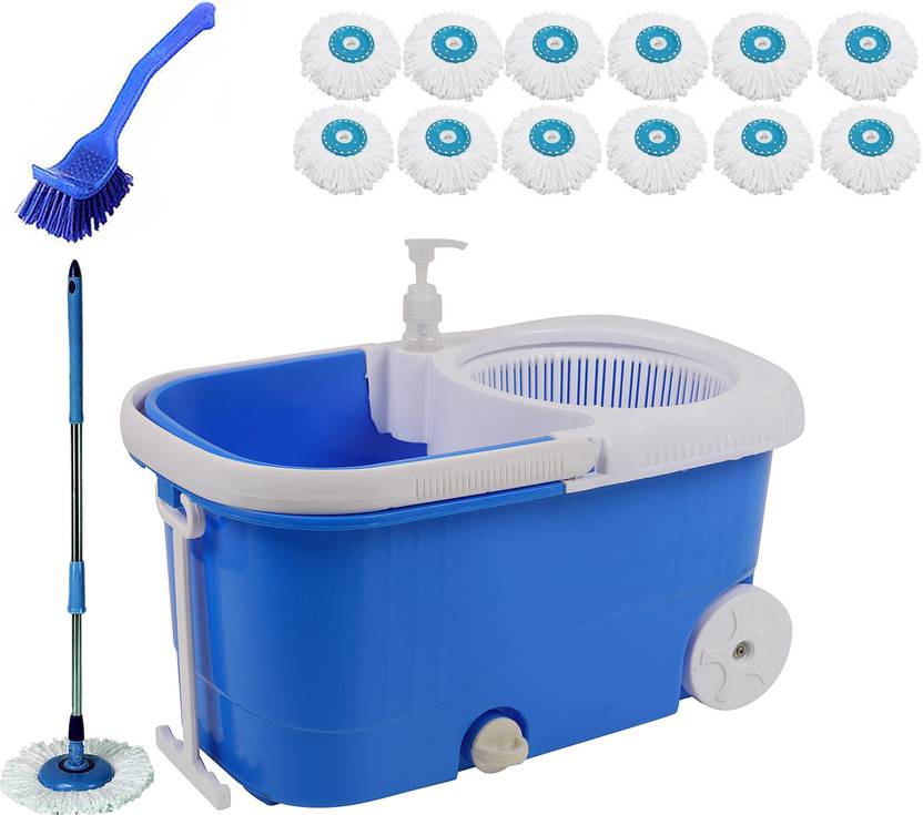 VMOP Spining Mop Bucketa2075 Mop Set, Toilet Brush Price in India