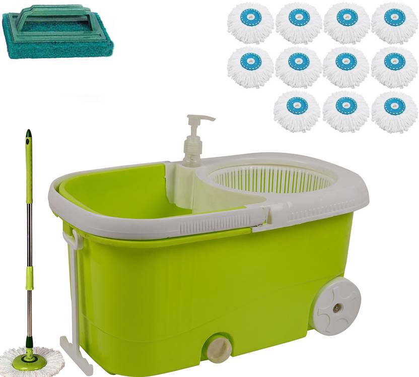 VMOP Spining Mop Bucketa2221 Mop Set, Scrub Pad Price in India Buy