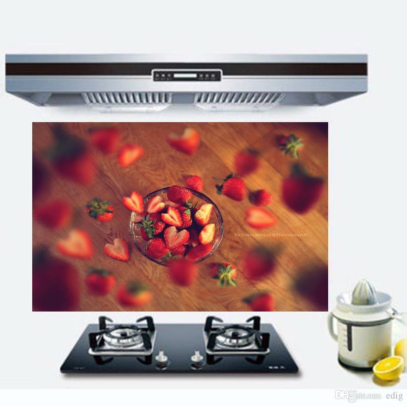 Total Home Medium Very Berry Strawberry Wallpaper Kitchen Wall Decor