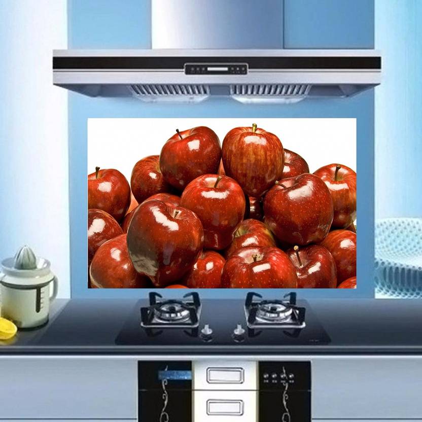 Total Home Medium Shiny Red Apples Wallpaper Kitchen Wall Decor