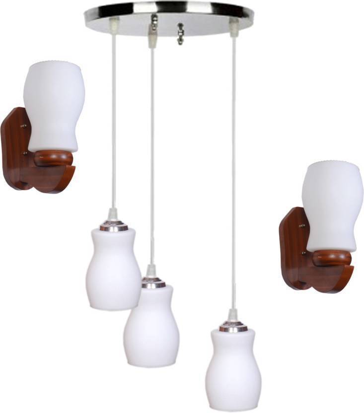 Afast Pandent Three Hanging Ceiling Lamp Como With Two Matching