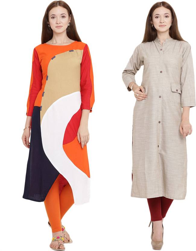 Yuri S Women S Solid Colorblock Abstract Straight Kurta Buy Yuri S Women S Solid Colorblock Abstract Straight Kurta Online At Best Prices In India Flipkart Com