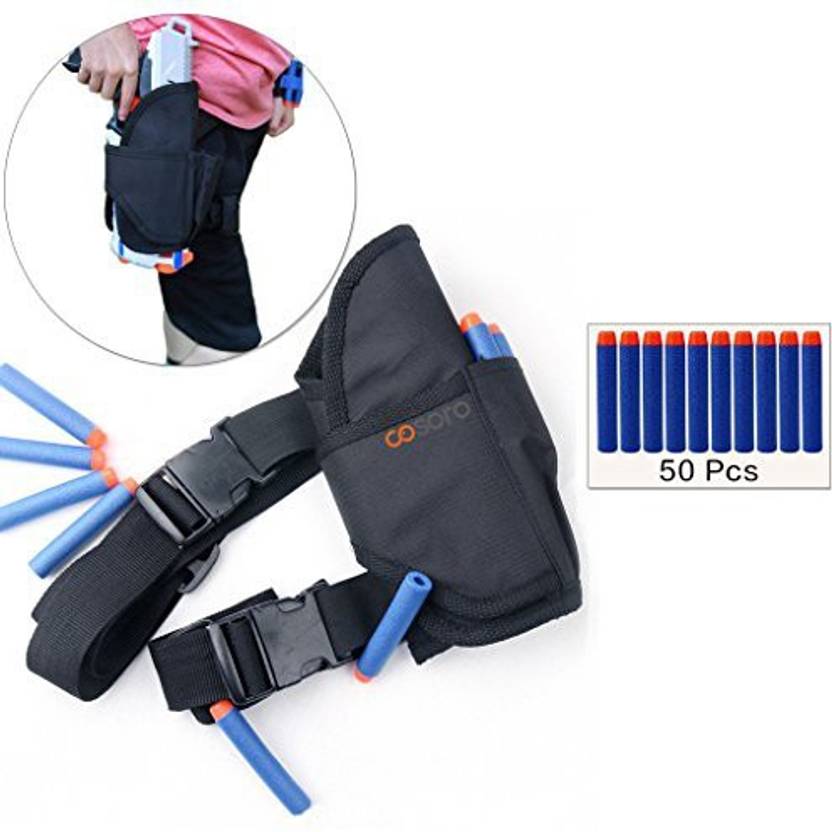 Cosoro Kids Tactical Waist Bag Holster Kit Comes With 50pcs Blue