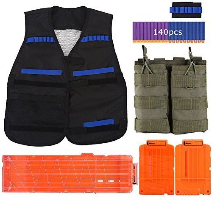 Tactical Vest Magazine Darts Strap Kits For Nerf Blaster Outdoor Game Toy Sumo Ci - trash gang tactical vest roblox