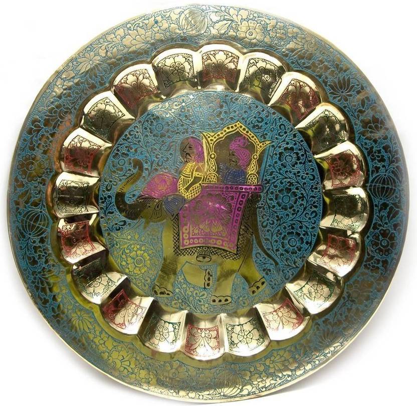 Skywalk Metal Brass Wall Plate Elephantwall Hanging Wall