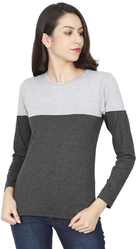 full sleeve t shirts for womens flipkart