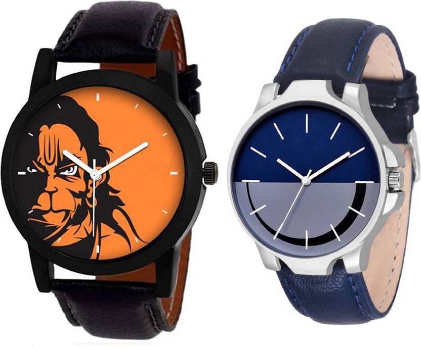 Freny Exim Fashinable Designer Pop Colour Orange God Dial