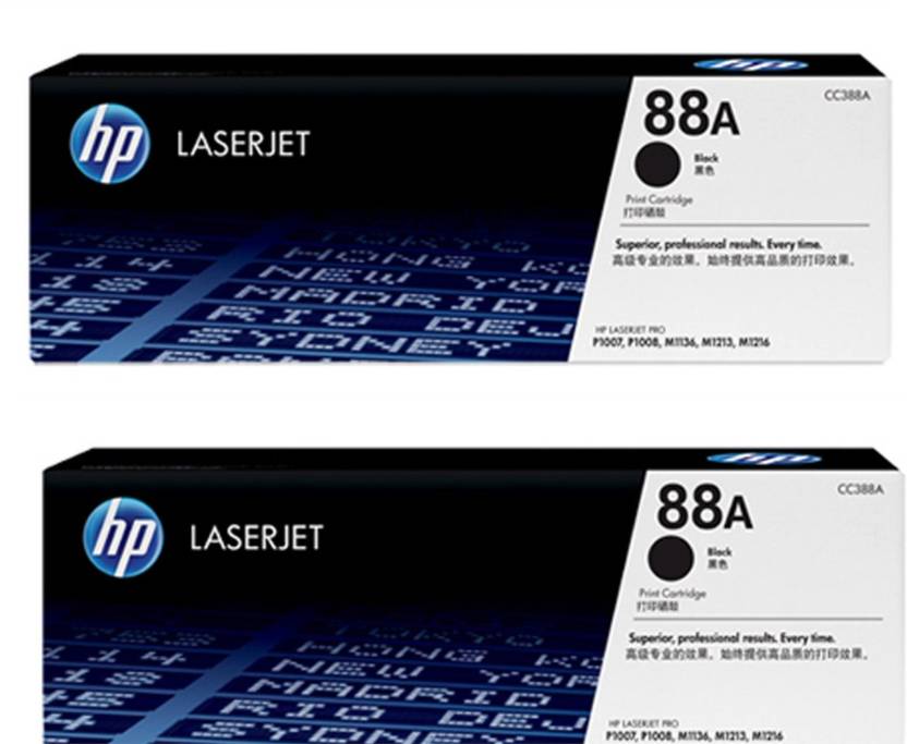 HP ORIGINAL 88A TONER CARTRIDGE DUAL PACK Black Ink Toner HP