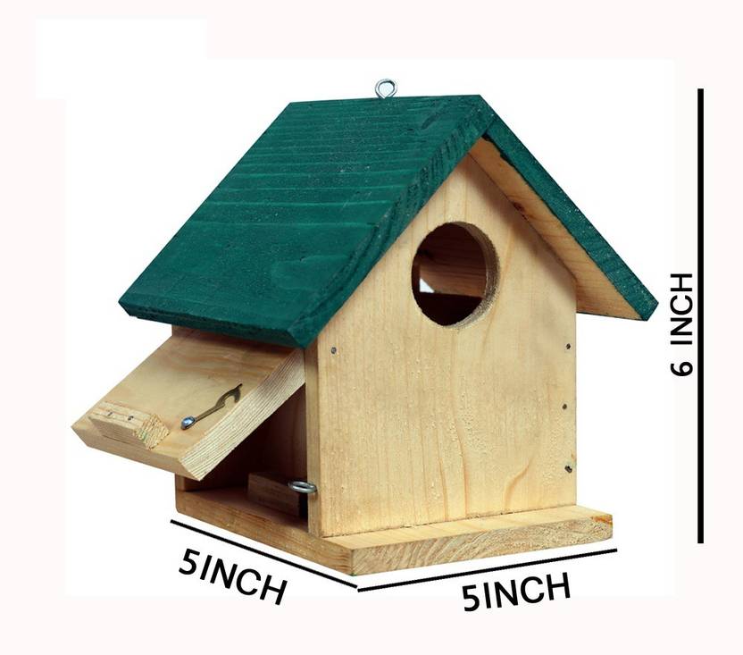 Paxidaya Wooden Bird House Nest Box Bird Cag Decorative