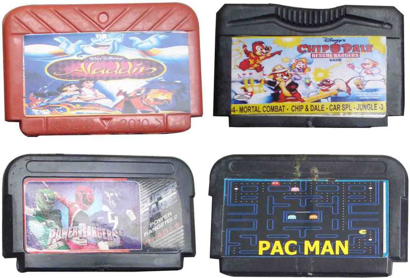 PTCMart 8 Bit TV Video Games Cassette Including Games Like Alladin