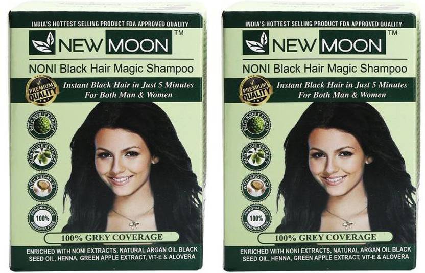 New Moon Pack Of 20 Pcs 30 Ml Noni Best Dye For Men Hair Color