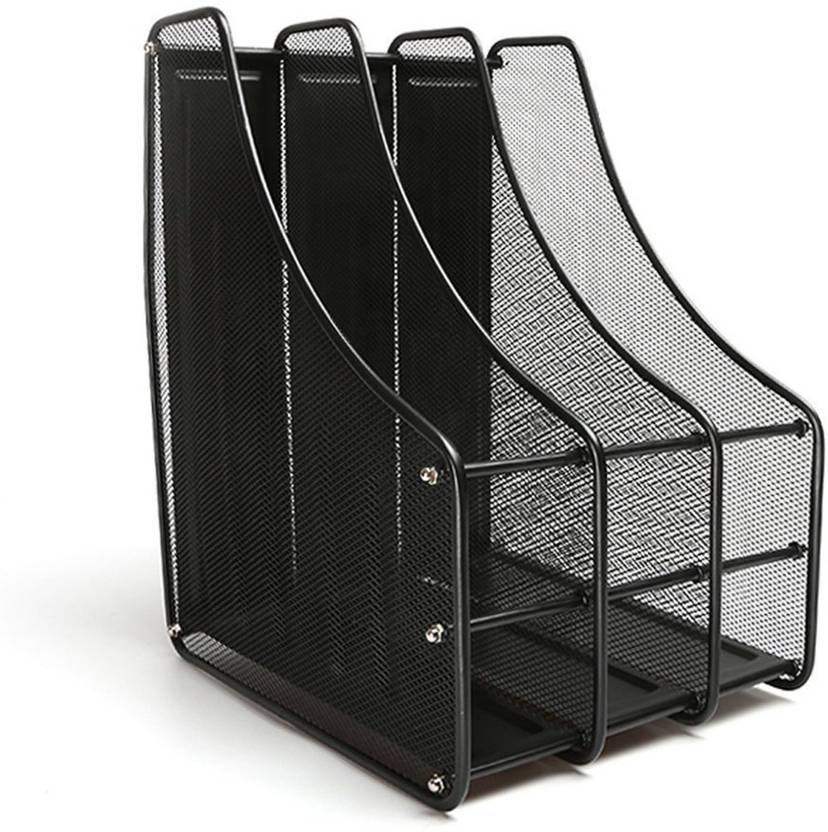 Xeekart 3 Tier Metal Mesh Magazine Holder Rack Newspaper Stand Xeekart 3 Tier Metal Mesh Magazine Holder Rack Newspaper Stand File Table Top
