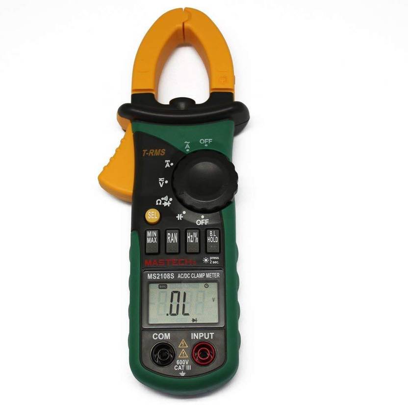 Mastech MS2108 True RMS AC/DC Clamp Meter Digital Multimeter Price in