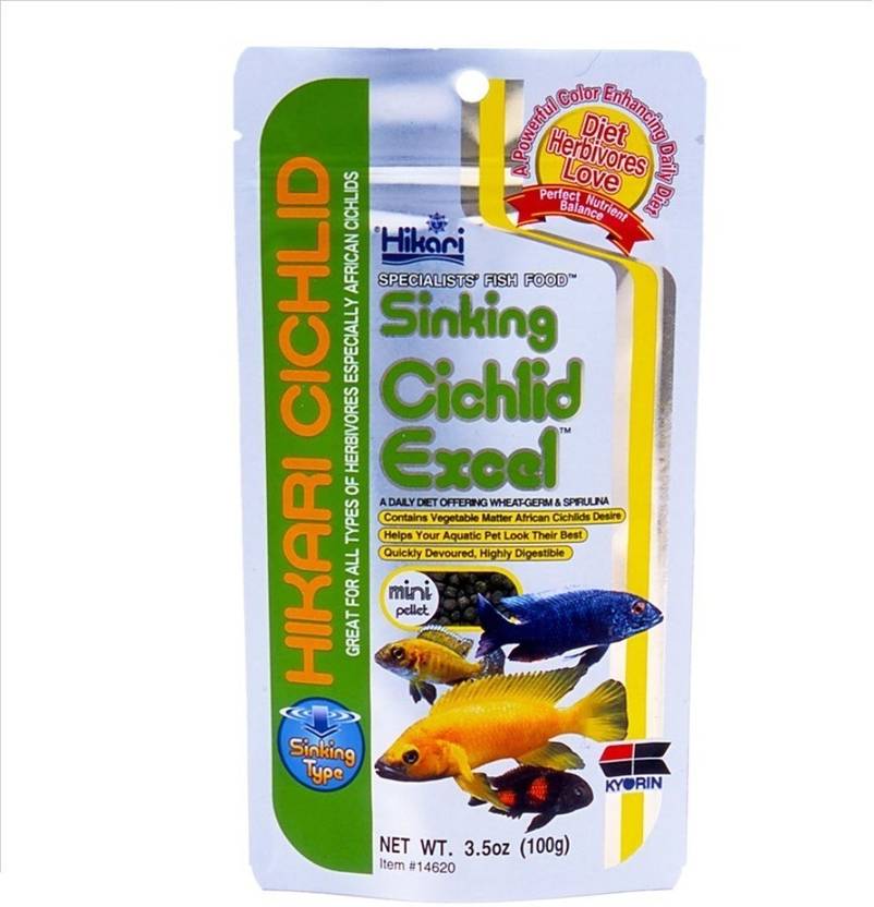 Hikari Sinking Cichlid Excel Mini Pellet Aquarium Fish Food 100 G