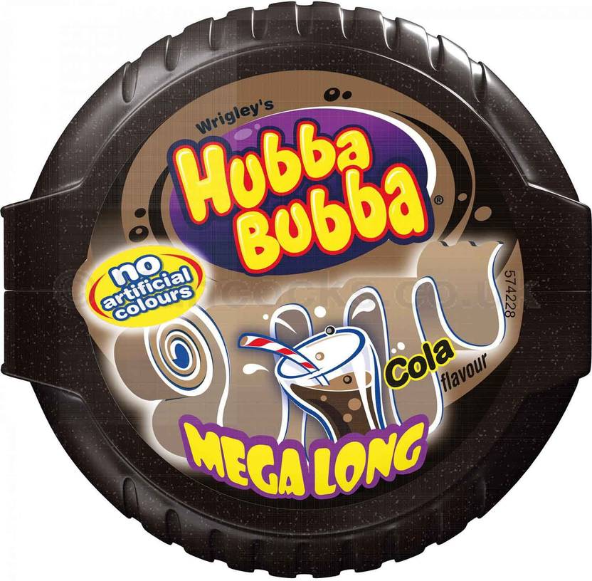 Wrigleys Hubba Bubba Mega Long Bubble Gum, Cola 56g NA Chewing Gum