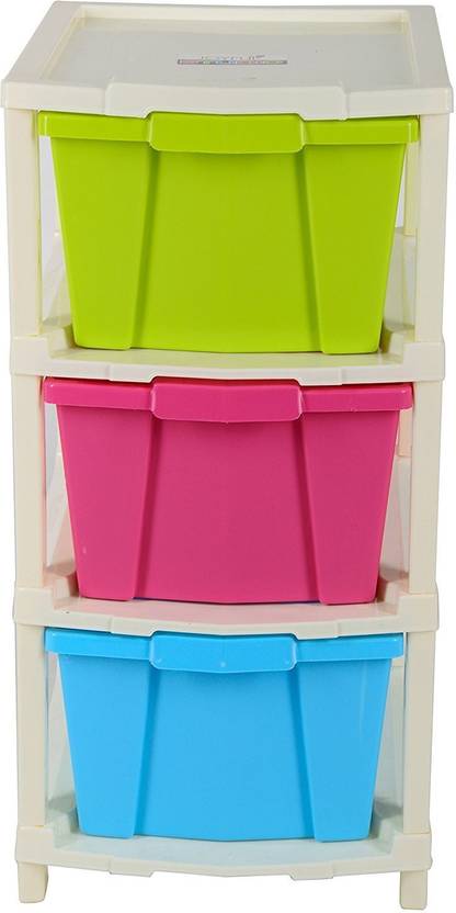 Jusal Modular Drawer System Plastic Wall Shelf Price In India