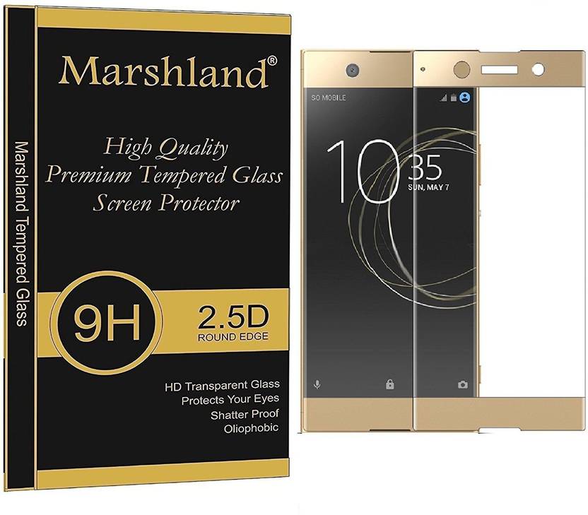 Marshland Edge To Edge Tempered Glass for Sony Xperia XA1 (Pack of 1)