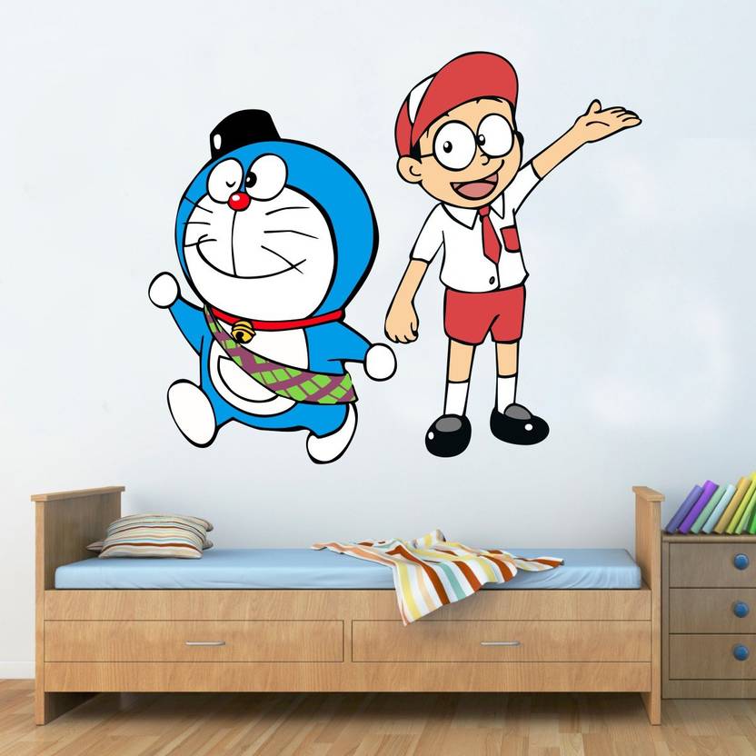 indra graphics large doraemon with nobita wall sticker sticker price
