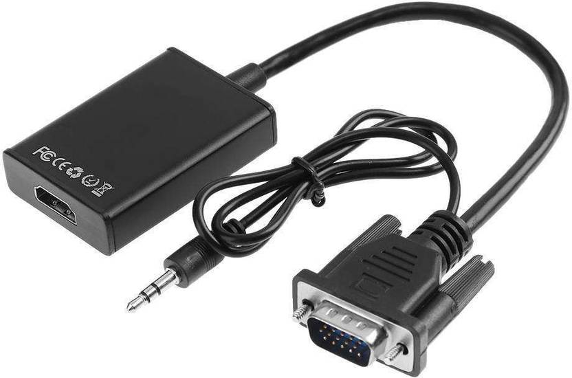Microware Vga To Hdmi Converter Output 1080p Hd With Audio Adapter Cable For Tv Pc Vga Cable Microware Flipkart Com