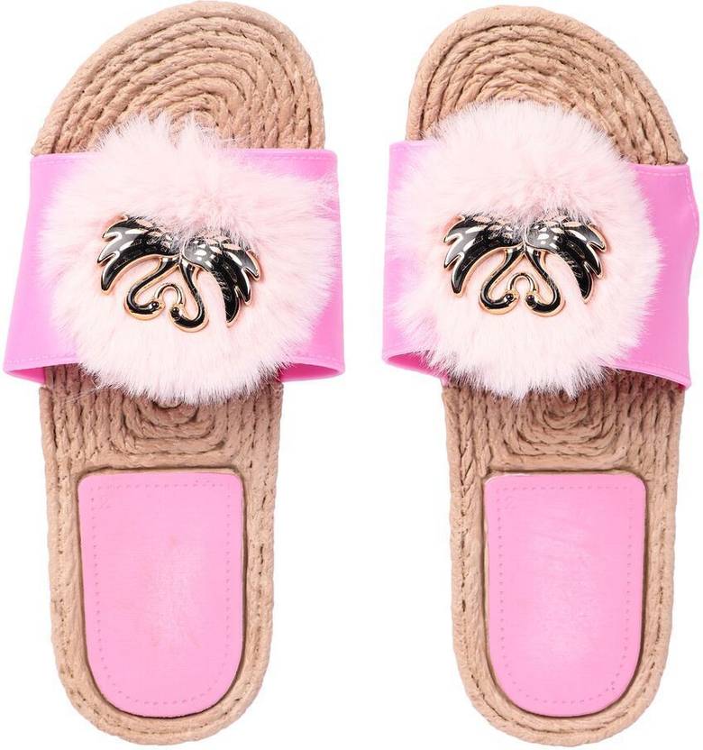 brauch light pink fur swan slippers slides buy brauch light pink