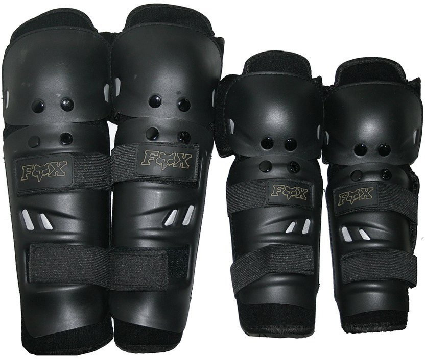 FOX PROTECTIVE GUARD Knee Guard, Elbow Guard Free Black(Pack of 4)