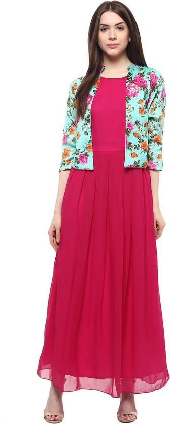 athena women s maxi pink multicolor dress buy pink multicolor